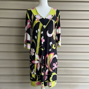 •New Directions• Retro Mod Patterned Dress - Size 10